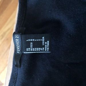 Forever 21 black crop top